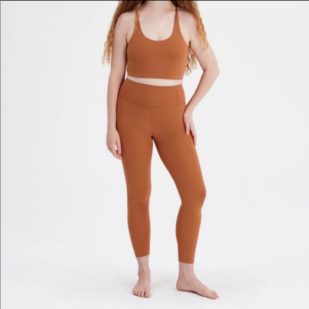 Girlfriend Collective Spice Orange Float Ultralight Legging - 23 3/4" Inseam
